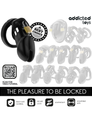 ADDICTED TOYS LOCKED OBSIDIAN HOLD JAULA PARA PENE TALLA M