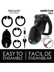 ADDICTED TOYS LOCKED MINDNIGHT CELL JAULA PARA PENE TALLA L