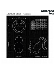 ADDICTED TOYS LOCKED MINDNIGHT CELL JAULA PARA PENE TALLA L