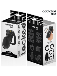 ADDICTED TOYS LOCKED MINDNIGHT CELL JAULA PARA PENE TALLA L