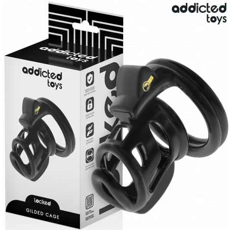 ADDICTED TOYS LOCKED GILDEN CAGE JAULA PARA PENE DE SILICONA 85 CM
