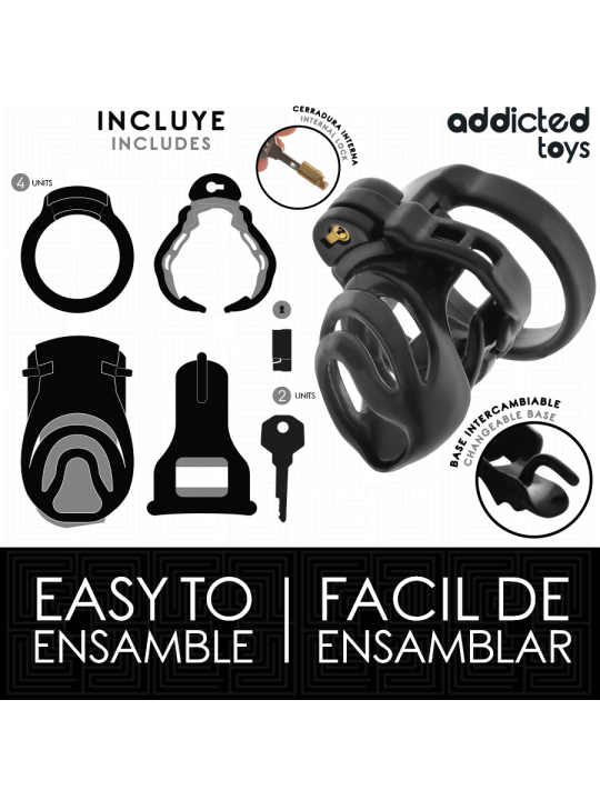 ADDICTED TOYS LOCKED ETERNAL LOCK JAULA PARA PENE 9 CM