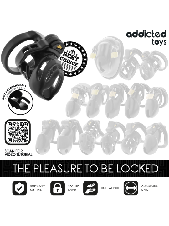ADDICTED TOYS LOCKED ETERNAL LOCK JAULA PARA PENE 9 CM