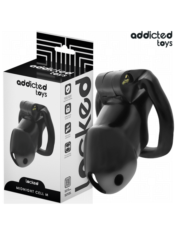 ADDICTED TOYS LOCKED MINDNIGHT CELL JAULA PARA PENE 42 CM TALLA M