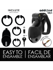 ADDICTED TOYS LOCKED MINDNIGHT CELL JAULA PARA PENE 42 CM TALLA M