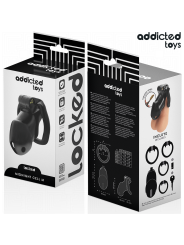 ADDICTED TOYS LOCKED MINDNIGHT CELL JAULA PARA PENE 42 CM TALLA M
