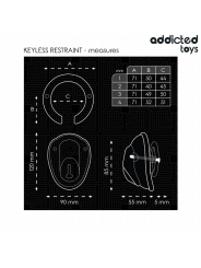 ADDICTED TOYS LOCKED KEYLESS RESTRAINT JAULA PARA PENE 115 CM