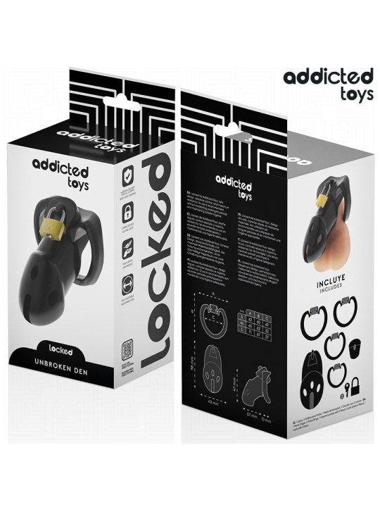 ADDICTED TOYS LOCKED UNBROKEN DEN JAULA PARA PENE 98 CM