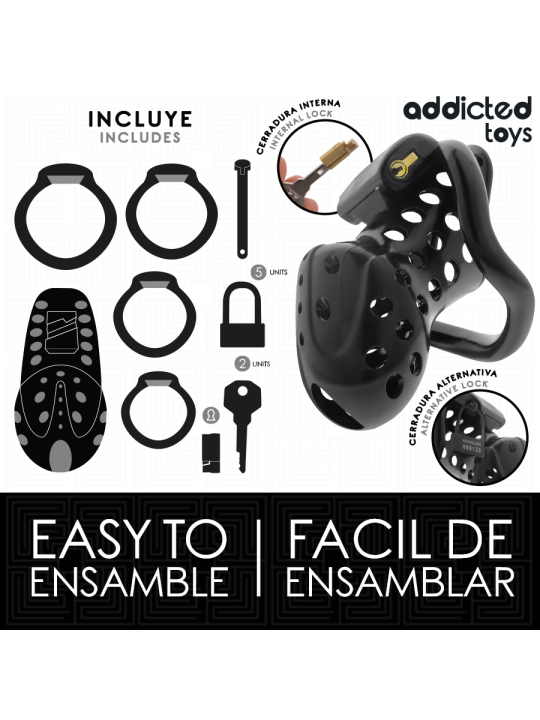 ADDICTED TOYS LOCKED CHAINED HOLLOW JAULA PARA PENE 105 CM
