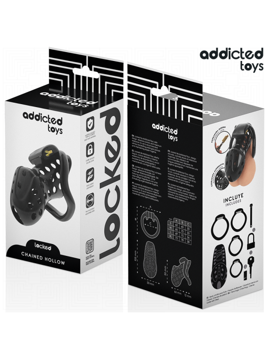 ADDICTED TOYS LOCKED CHAINED HOLLOW JAULA PARA PENE 105 CM