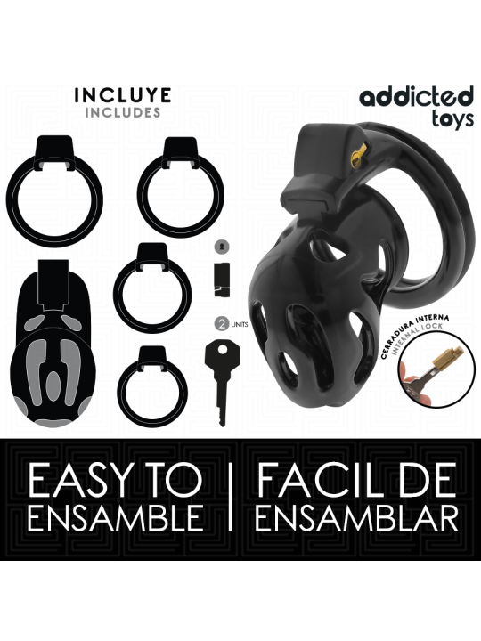 ADDICTED TOYS LOCKED SEALED CRYPT JAULA PARA PENE 8 CM