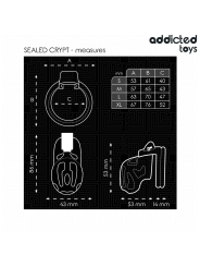 ADDICTED TOYS LOCKED SEALED CRYPT JAULA PARA PENE 8 CM