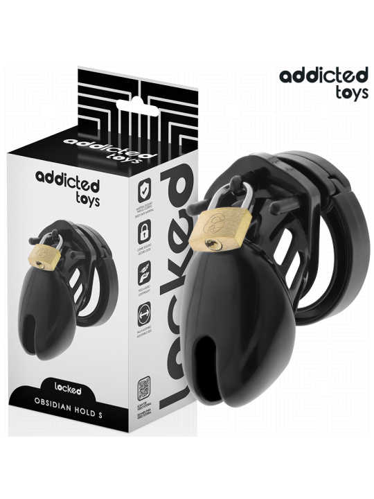 ADDICTED TOYS LOCKED OBSIDIAN HOLD JAULA PARA PENE TALLA S