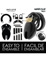 ADDICTED TOYS LOCKED OBSIDIAN HOLD JAULA PARA PENE TALLA S