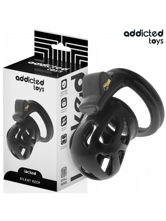 ADDICTED TOYS LOCKED SILENT KEEP JAULA PARA PENE 75 CM