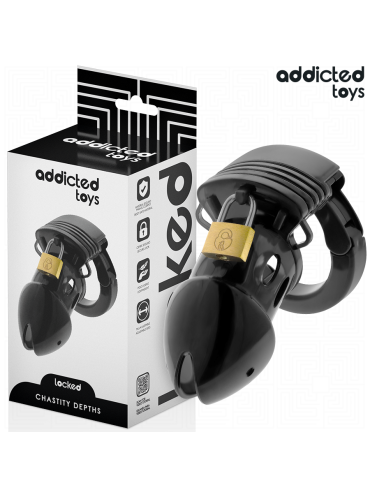 ADDICTED TOYS LOCKED CHASTITY DEPTHS JAULA PARA PENE 75 CM