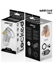 ADDICTED TOYS LOCKED IRON CELL JAULA PARA PENE DE METAL TALLA M