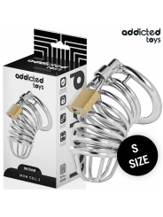 ADDICTED TOYS LOCKED IRON CELL JAULA PARA PENE DE METAL 4 CM TALLA S